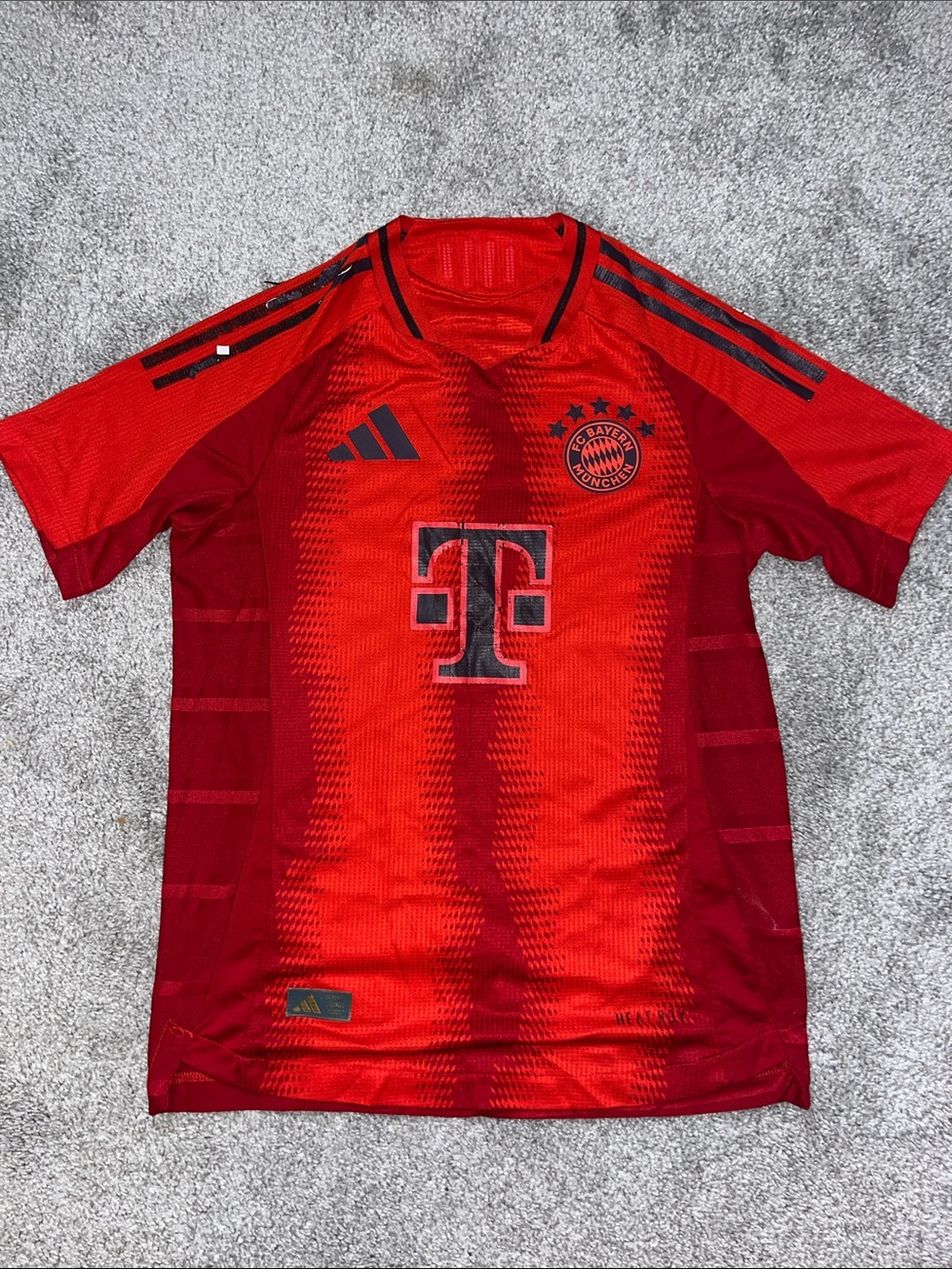 T Mobile Bayern Munich Worn Red Soccer Jersey T shirt youth XL Kids Used